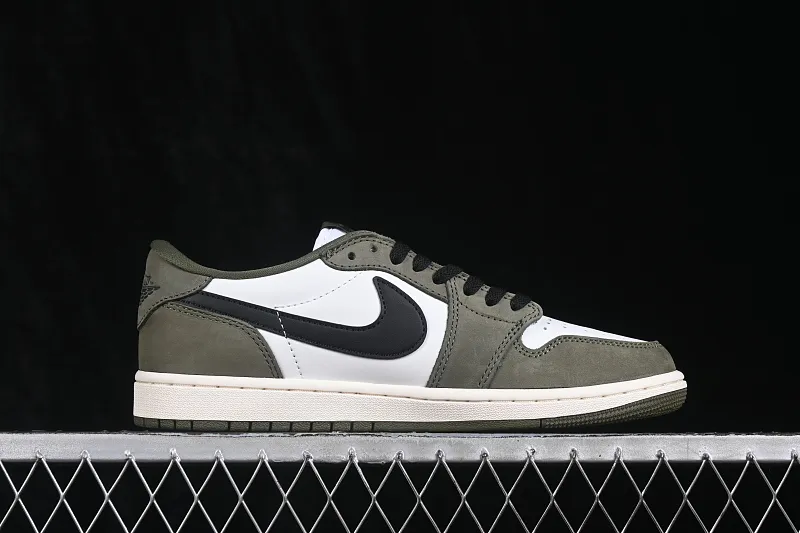 All categories Air Jordan Jordan series basketball shoes Air Jordan 1 Low Air Jordan 1 Low OG "Medium Olive" AJ1 Joe 1 joint model olive green low-top retro cultural basketball shoes HQ6998-200